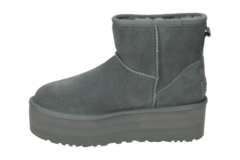 UGG Classic Mini Platform Stiefel grau rainstorm