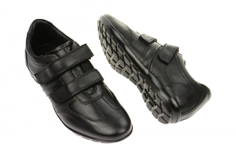 Geox Respira Symbol D Herrenschuhe in schwarz Klettverschluss