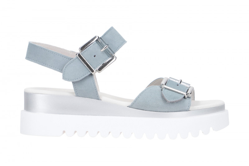 Gabor Fashion Sandale blau Velour 84.612.16