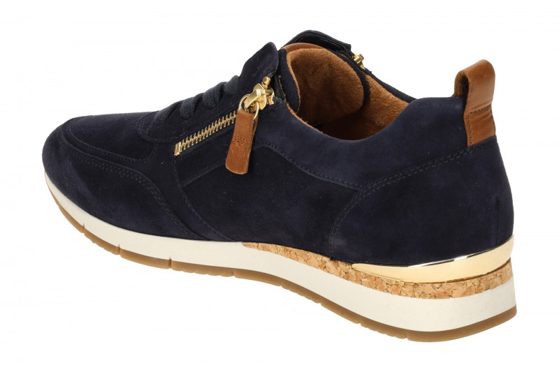 Gabor Sneakers Schuhe blau Velour 83.411.16
