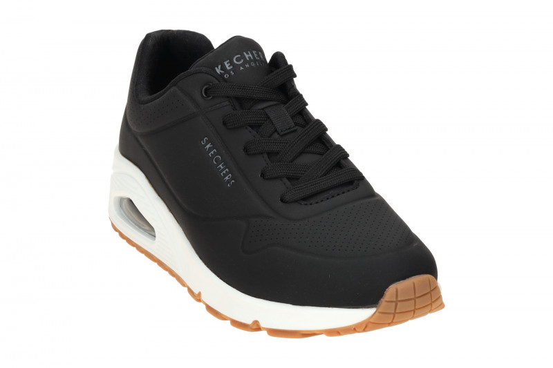 Skechers Uno Schuhe schwarz weiß Damen Sneakers 73690