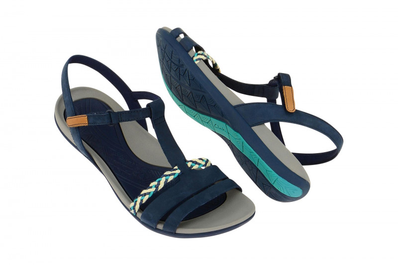 Clarks Tealite Grace Damen Sandale blau