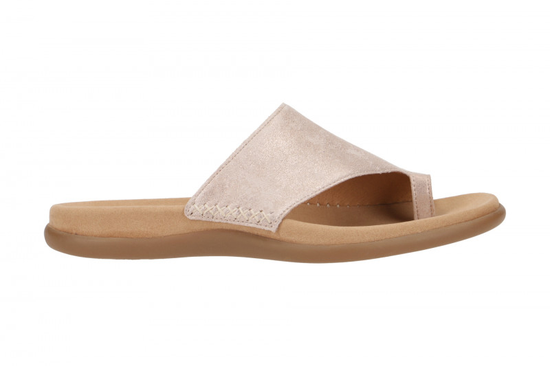 Gabor Zehentrenner Pantolette rosa metallic