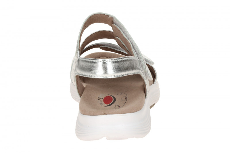 Gabor RollingSoft Sandale weiß silber 86.813.51