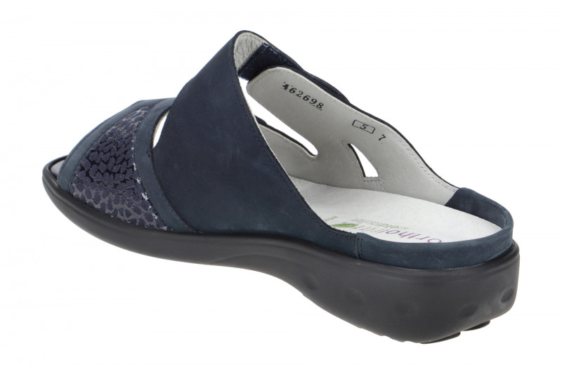 Waldläufer Kara Pantolette blau marine Orthotritt 684K50