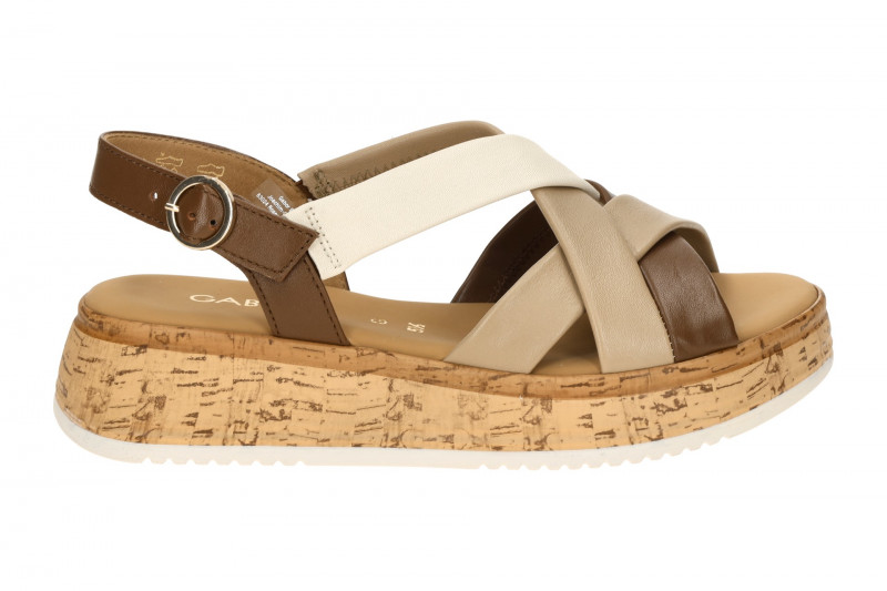Gabor Plateau Sandale braun taupe Nappa 82.743.54