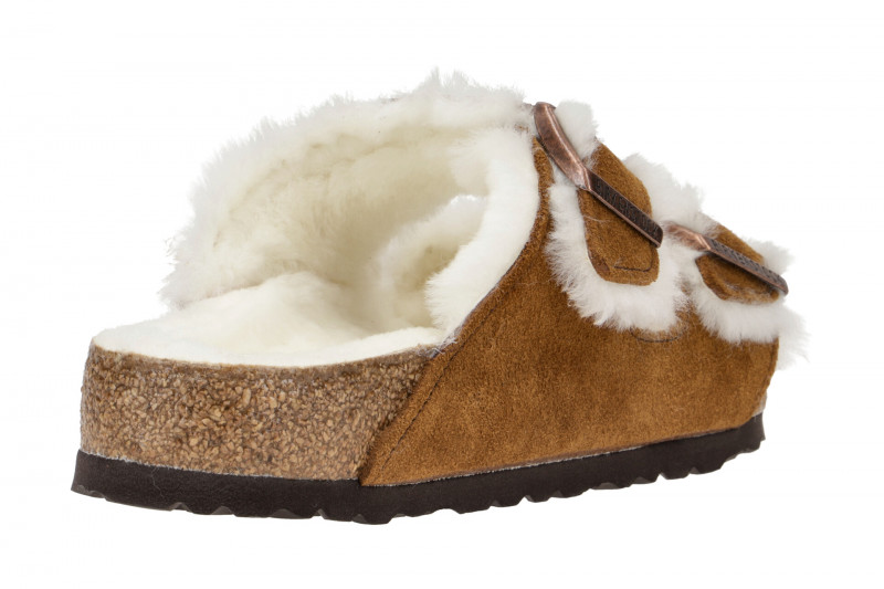 Birkenstock Arizona Shearling Pantolette braun Lammfell 1001128