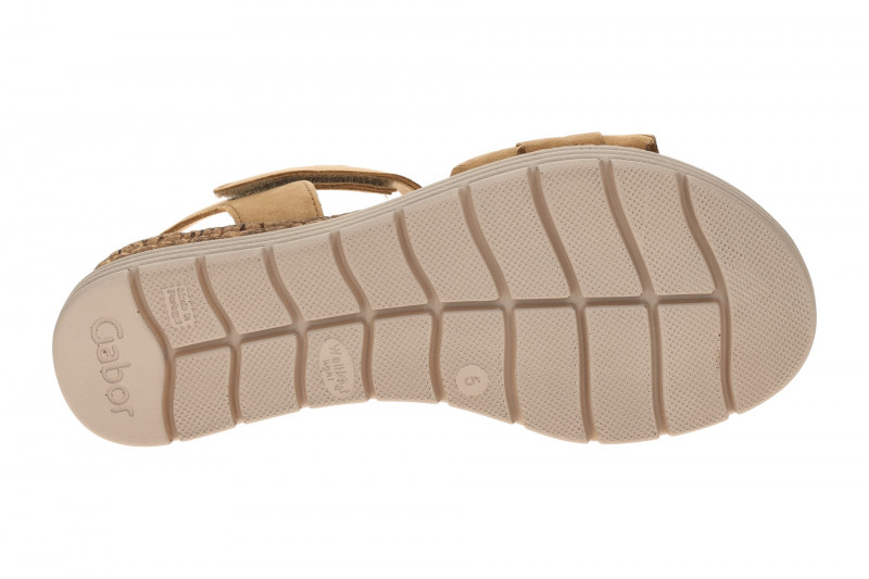 Gabor Keil Sandale braun Velour Fransen 82.704.35