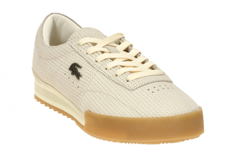 Lacoste Aura Sneakers Damen Schuhe beige Nubuck 0075
