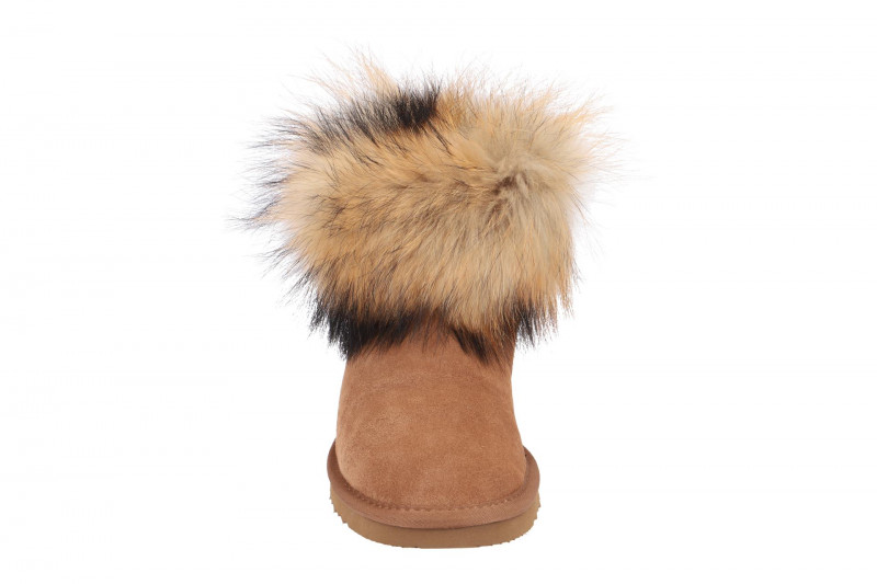 Oog Stiefel Lammfell hell-braun OB0544