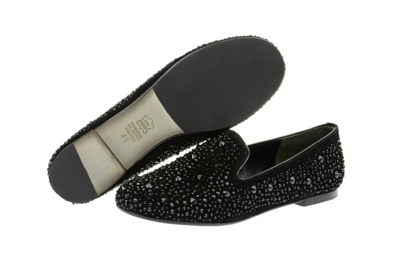 K&S Slipper Bea schwarz Swarovski 14222