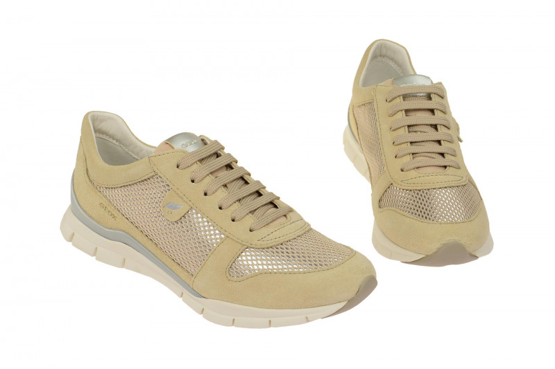 Geox Sukie Schuhe beige silber D52F2A