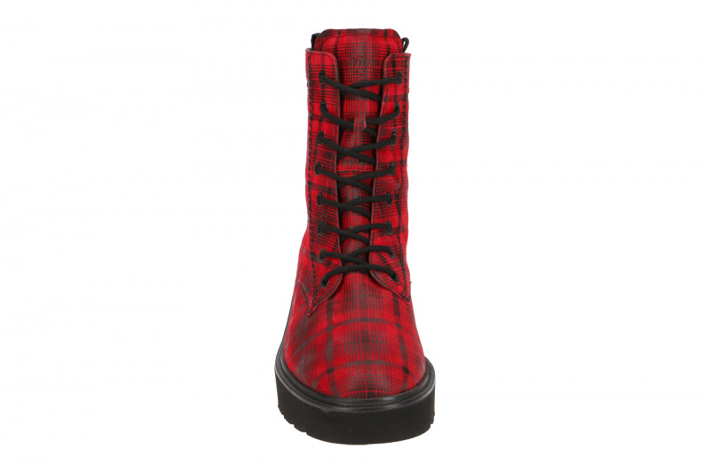 Paul Green Stiefel rot Karo 9581