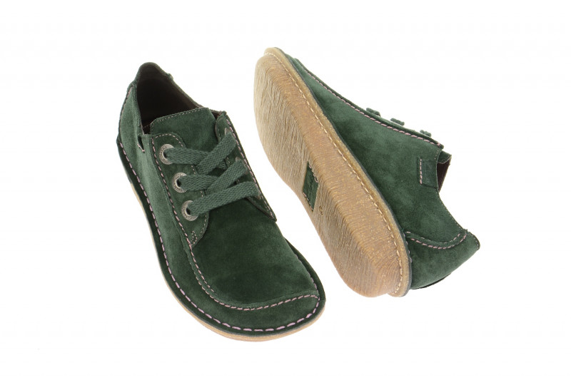 Clarks Funny Dream Schuhe grün Velour