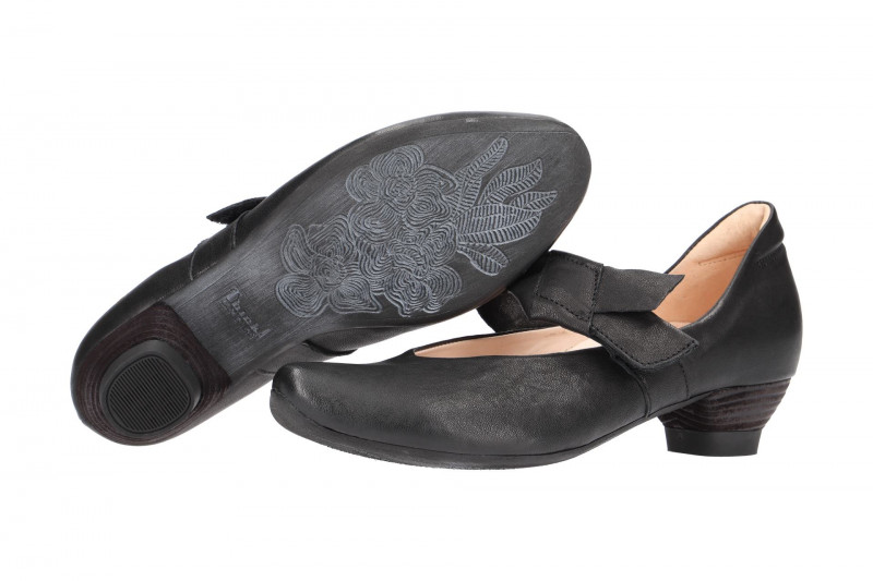 Think Aida Riemchen Pumps schwarz 4-84250-00