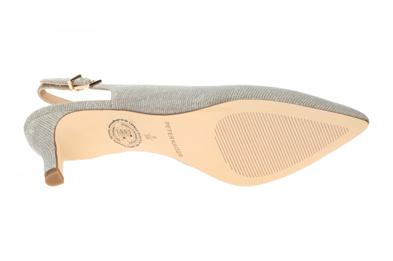 Peter Kaiser Sling Pumps beige sand Glitzer 79643