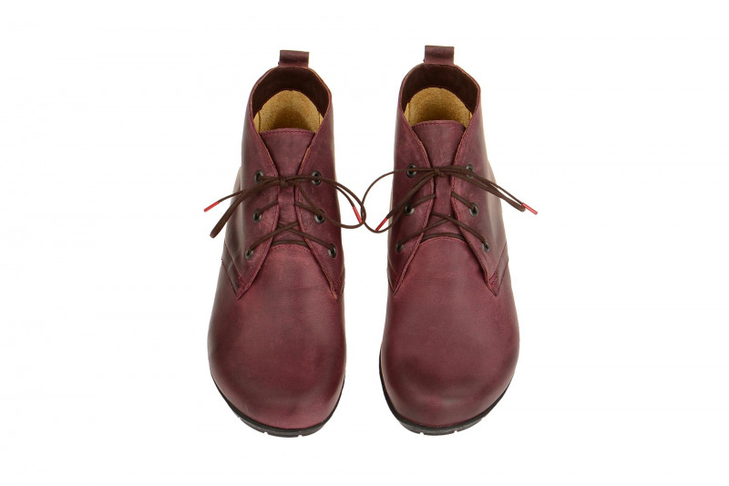 Think Menscha Schuhe Stiefelette dunkelrot