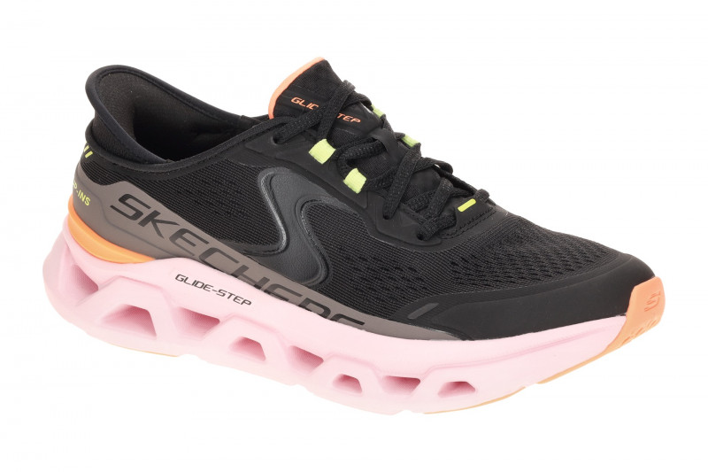 Skechers Glide Step Schuhe schwarz rosa Damen Slip-Ins 150510