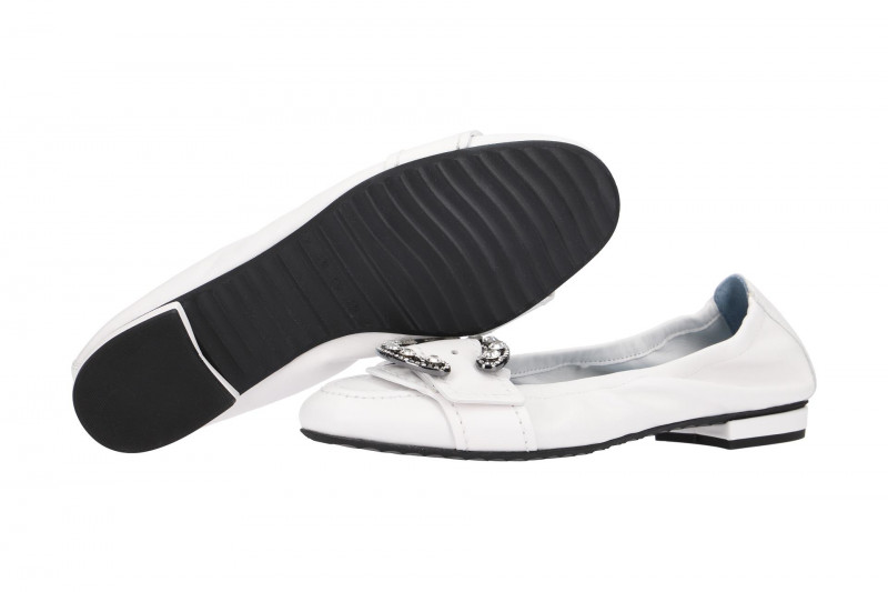 K&S Malu Ballerinas weiß Crystal 10290
