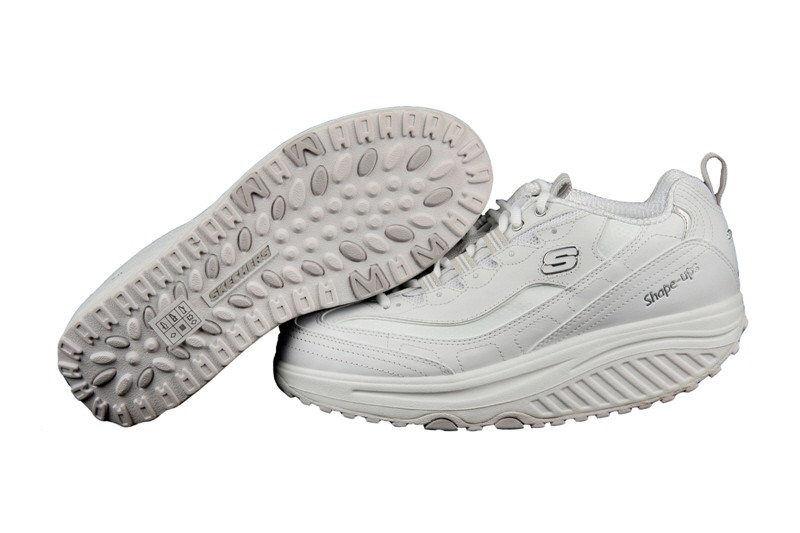 Skechers Shape ups Schuhe 11800/WSL weiß silber Fitness