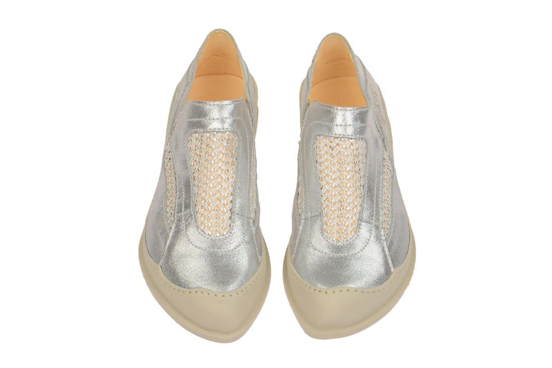 Eject Ciber Schuhe silber grau Slipper