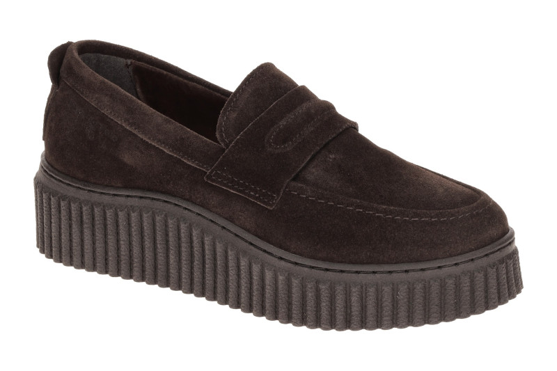 Marc O´Polo Bianca Schuhe Slipper braun Plateau Loafer 15271
