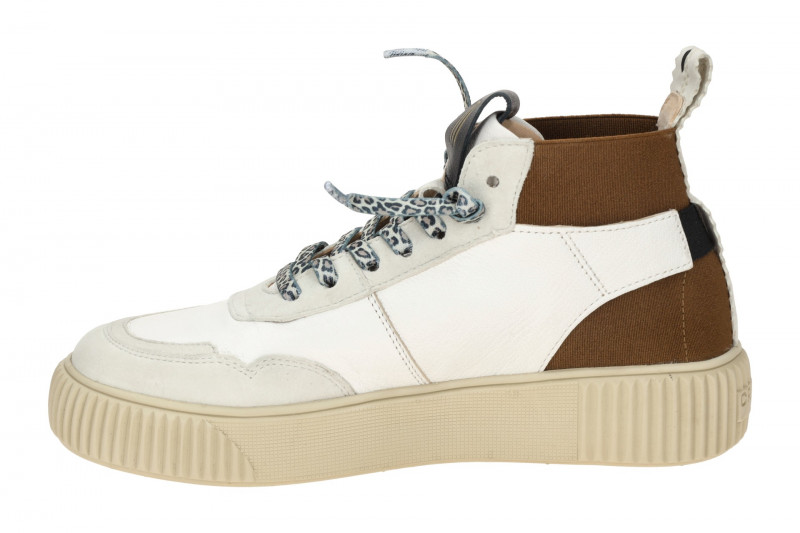 CRICKIT Rebeka Stretch Mid Sneaker weiß braun