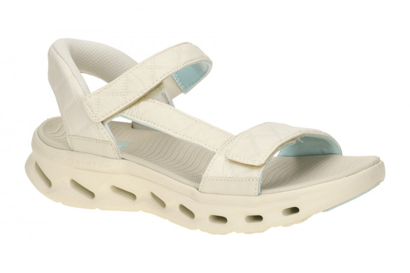 Skechers Go Walk Gliede Step Sandale beige Cozy Slip-Ins 141276