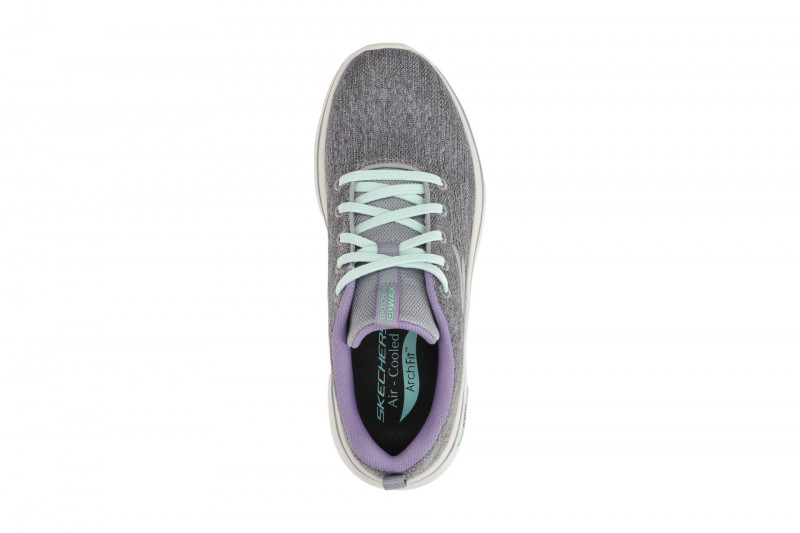 Skechers Go Walk Arch Fit Schuhe grau lila Damen 125311