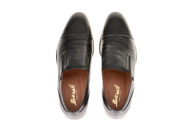 Bello italienische Herren Slipper schwarz - D575