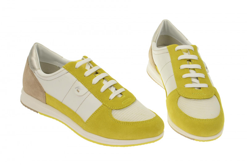 Geox D52H5B 05422 C1372 Avery gelb weiß