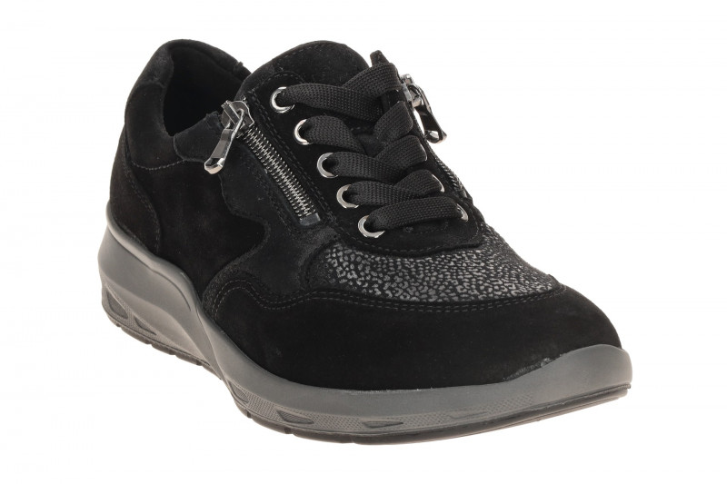 Waldläufer Tonia Schuhe schwarz Leo Muster M-Weite 831M01