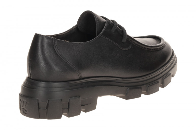 Paul Green Schuhe schwarz Mokassin seidenmatt 1183