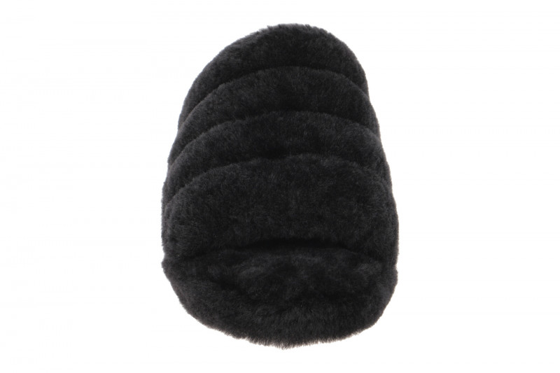 UGG Fluff Yeah Slide Hausschuhe schwarz