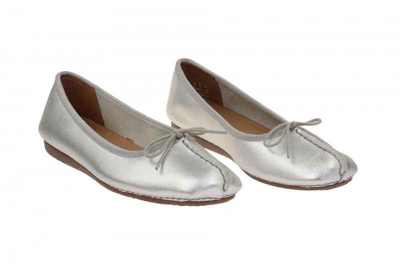 Clarks Freckle Ice Ballerinas silber 26114045 4