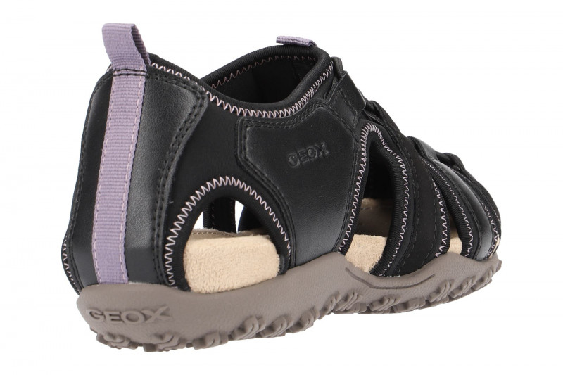Geox Sandale Strel schwarz lila D7125U