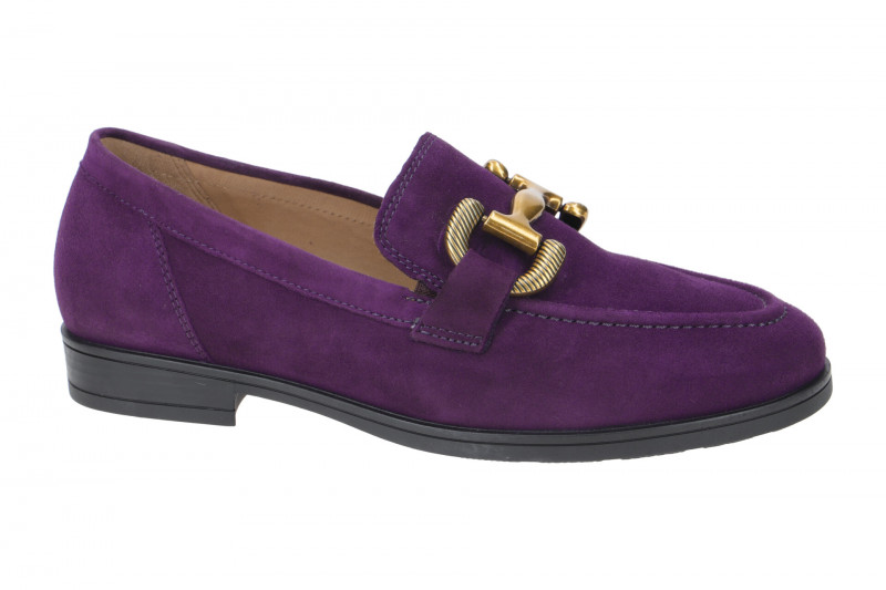 Gabor Florenz Schuhe Slipper lila Velour G-Weite 52.422.49