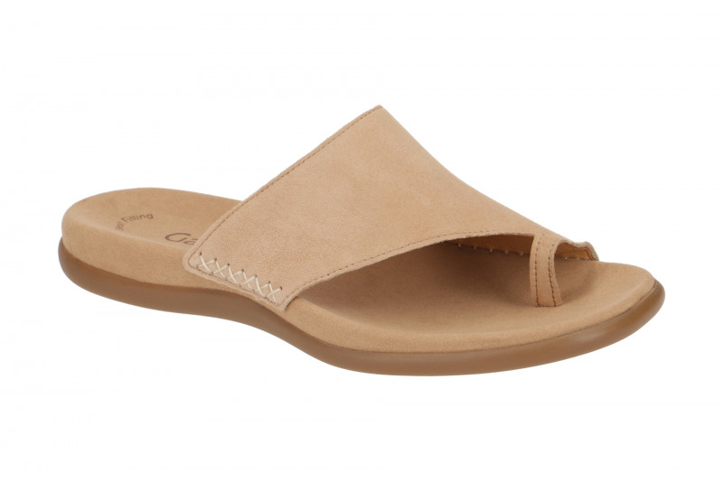 Gabor Zehentrenner Pantolette hellbraun