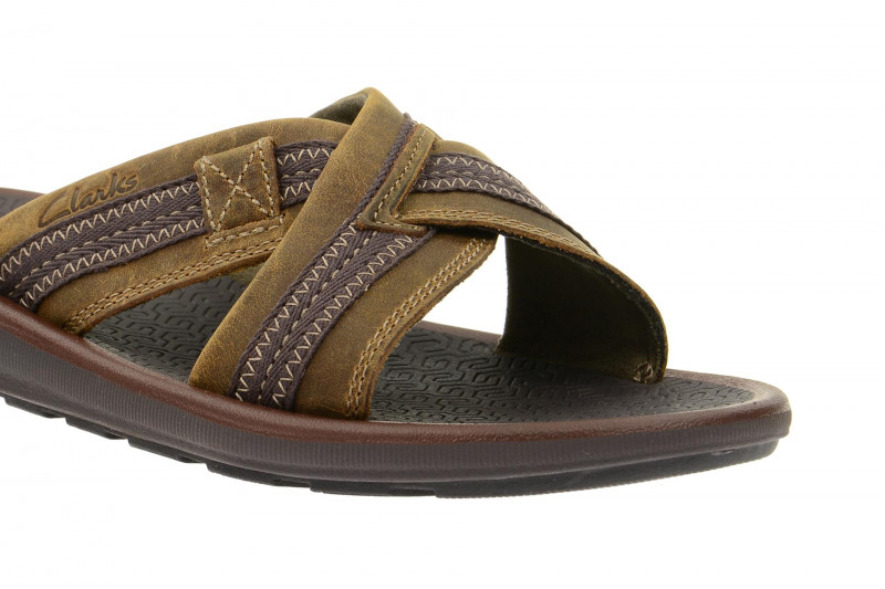 Clarks Kernick Pantoletten braun