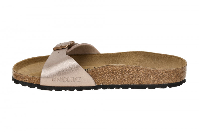 Birkenstock Madrid BS Pantolette rose braun metallic SCHMAL 1023927