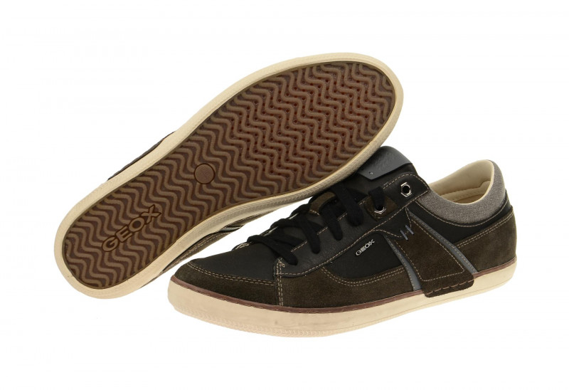 Geox Box Schuhe grau schwarz U44R3C