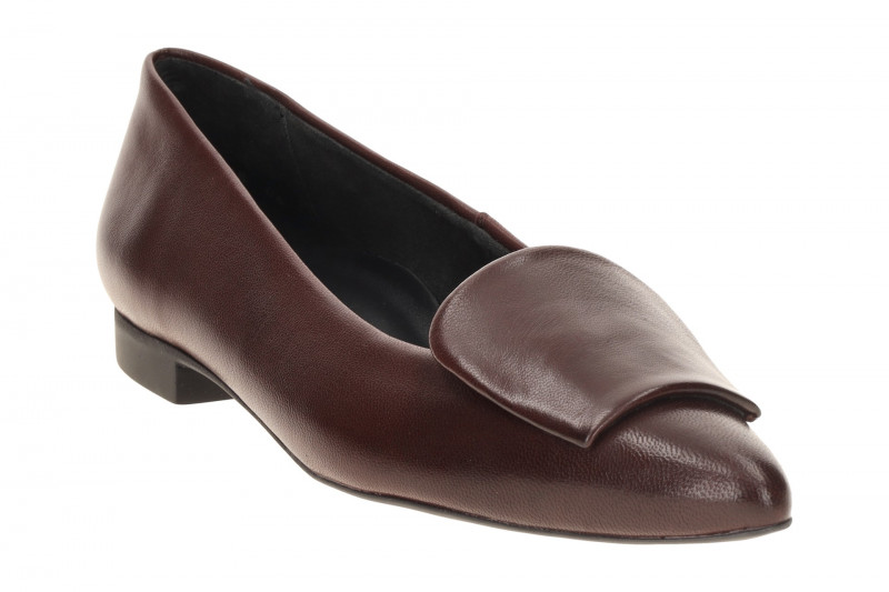 Paul Green Ballerinas dunkelrot wine Leder-Kappe 3792