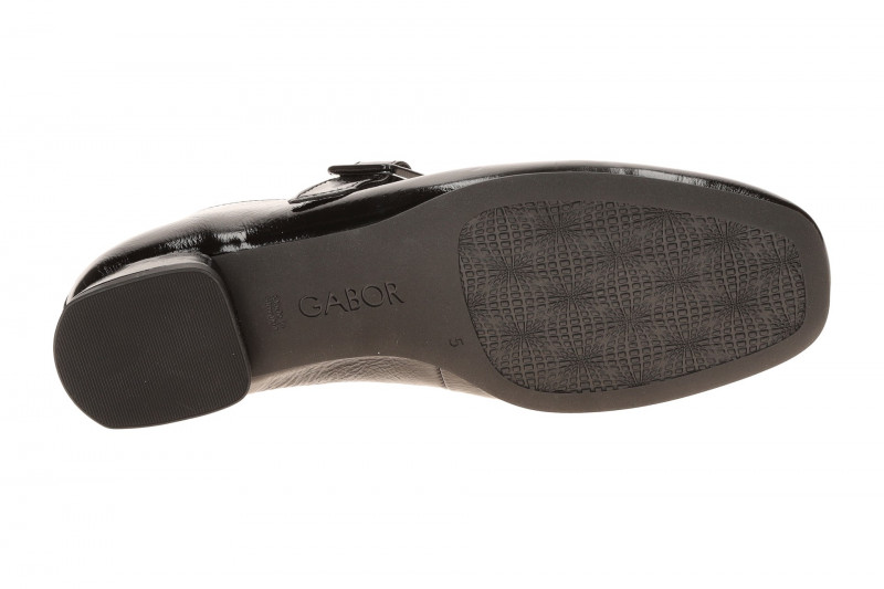 Gabor Schuhe Mary-Jane schwarz Lack 3020