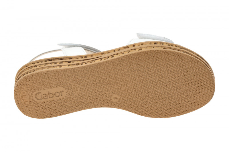 Gabor Fashion Plateau Sandalen weiß Nappa 64.553.21