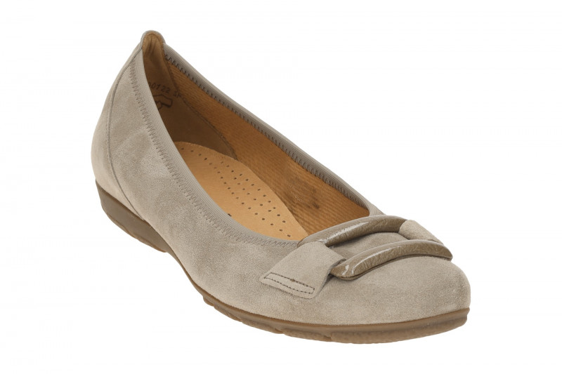 Gabor Schuhe Ballerina Slipper grau kiesel 74.166.12