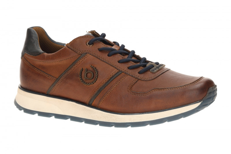 bugatti Schuhe Sneakers braun cognac Glattleder APA03