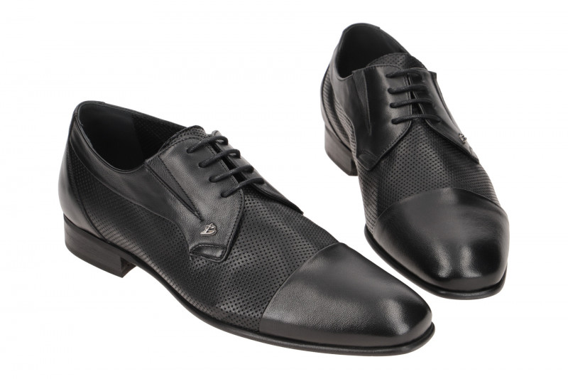 Bello Schuhe schwarz perforiert BL612