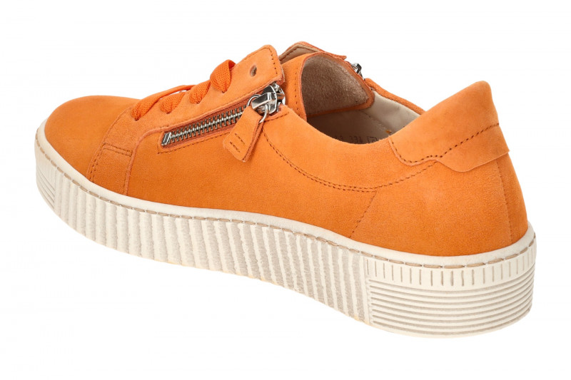 Gabor Schuhe Sneakers orange jelly Samt 43.334.13