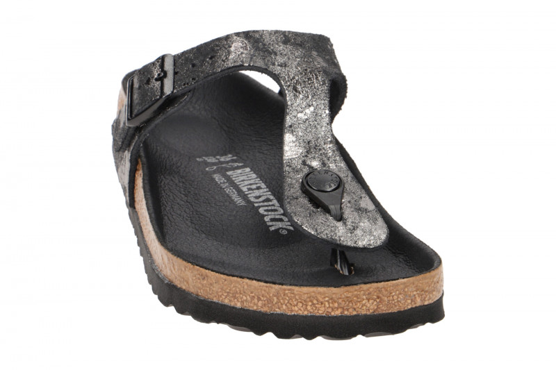 Birkenstock Gizeh BS Pantolette schwarz metallic 1019408