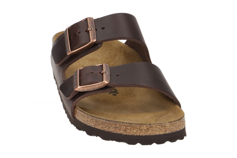 Birkenstock Arizona BS Pantolette braun habana Schmal 52533